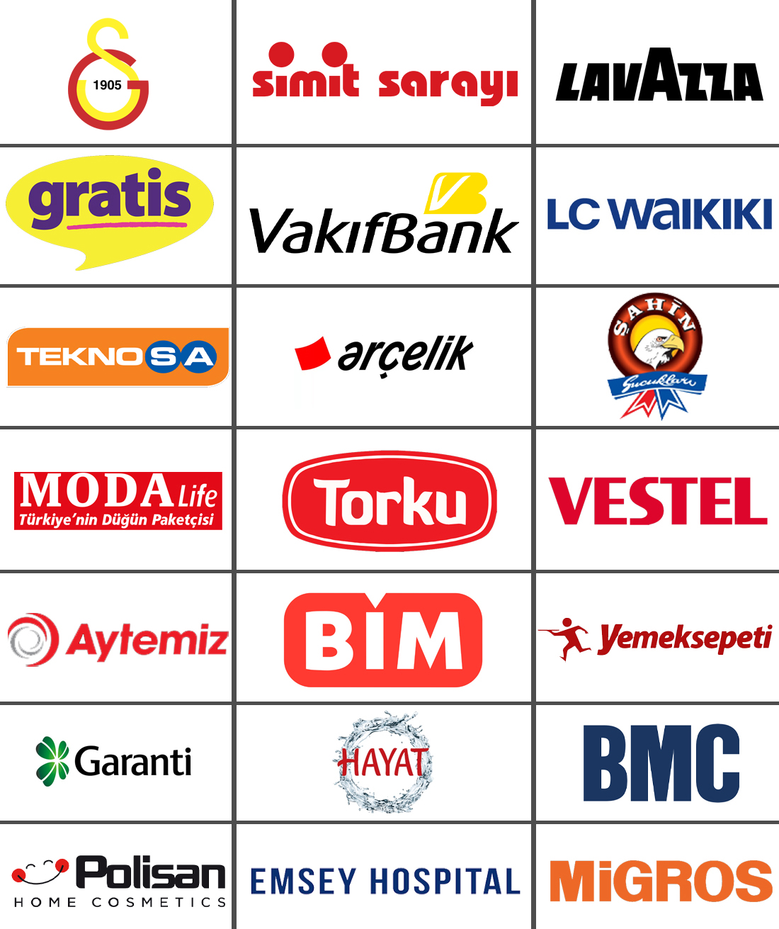 Baytur Nakliyat Kurumsal Referanslarımız